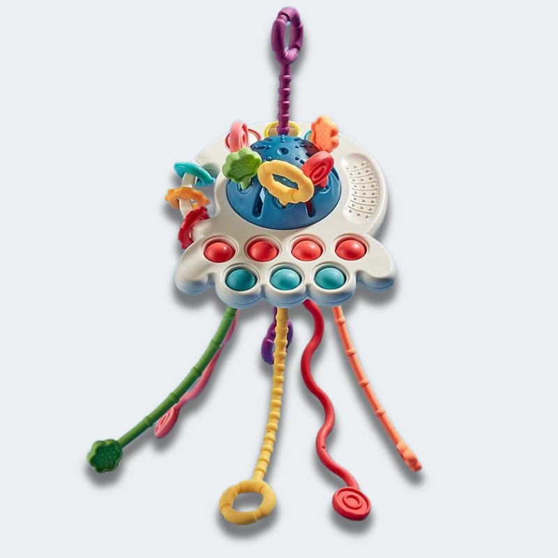 Montessori Sensory Toy Pull String BPA Free